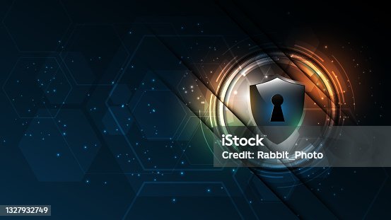 istock Padlock Security cyber digital concept Abstract technology background protect system innovation vector illustration 1327932749