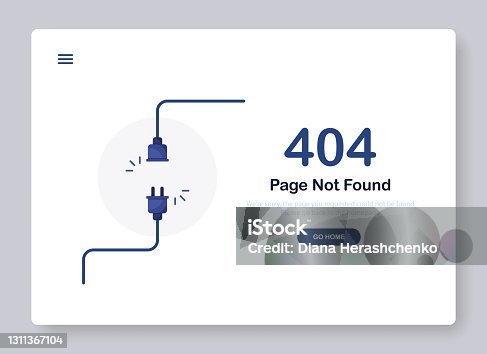istock 404 Page not found banner template 1311367104
