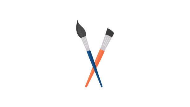 Paint Brush icon vector art illustration
