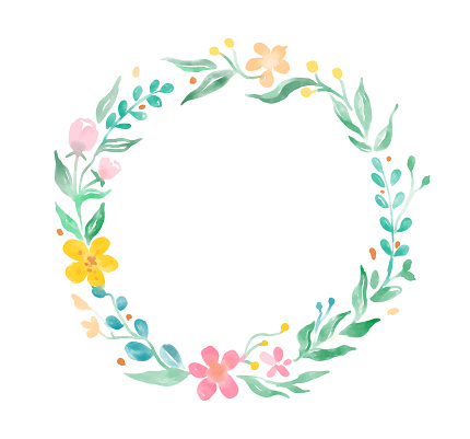 paint floral wreath