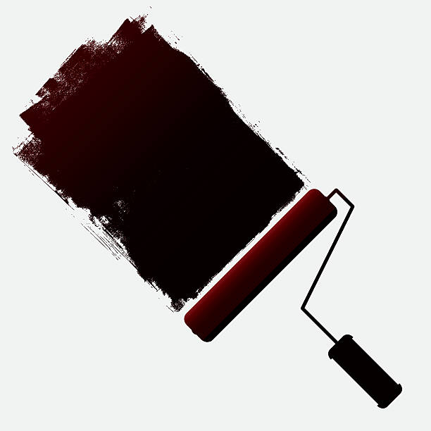 Paint roller and grunge paint Vector illustration of paint-roller and grunge paint. All design elements are layered and grouped. Simple gradient was used. Aics3 and Hi-res jpg files are also included. rolling stock illustrations