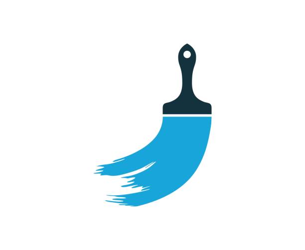 Paintbrush icon This illustration/vector you can use for any purpose related to your business. paintbrush stock illustrations