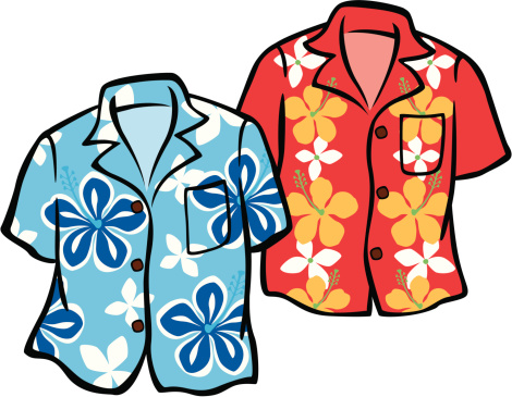 Pair of Hawaiian Aloha Shirts