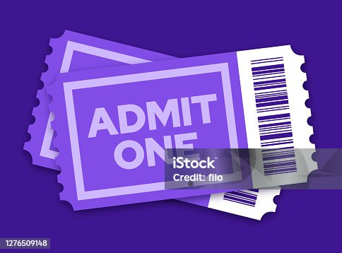 istock Pair of Tickets to a Movie Show or Other Entertainment Event 1276509148