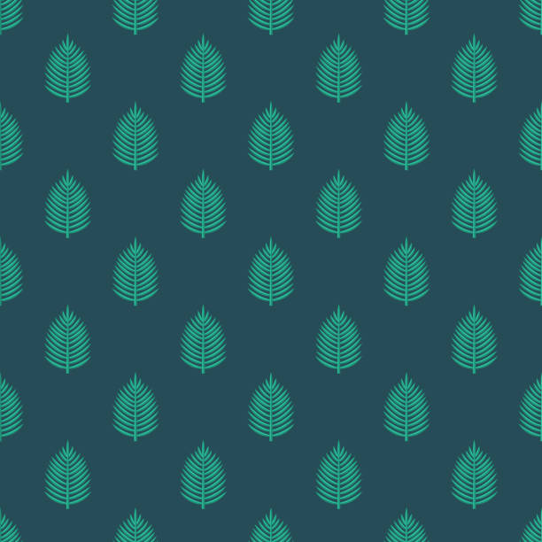 Palm Leaf Christianity Seamless Pattern  easter sunday stock illustrations