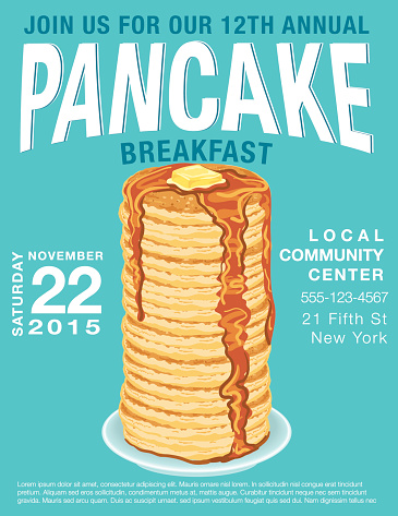 Pancake Breakfast Poster Template