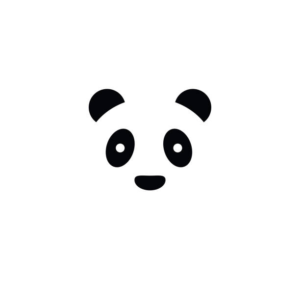 illustrations, cliparts, dessins animés et icônes de panda icône conception simple. vector eps10 - panda