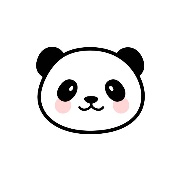 illustrations, cliparts, dessins animés et icônes de logo de panda - panda