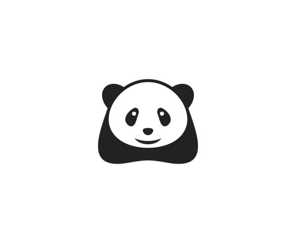 illustrations, cliparts, dessins animés et icônes de logo panda - panda