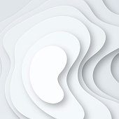 Modern and trendy background. Abstract design with wave shapes in a paper cut style (Grey, white). Background template for your design, with space for your text. Vector Illustration (EPS10, well layered and grouped). Easy to edit, manipulate, resize or colorize. Please do not hesitate to contact me if you have any questions, or need to customise the illustration. http://www.istockphoto.com/portfolio/bgblue