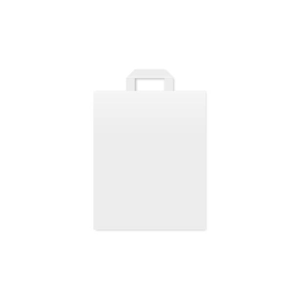 モックアップ スタイルの白い背景の上の紙パッケージ - 紙袋　白点のイラスト素材／クリップアート素材／マンガ素材／アイコン素材