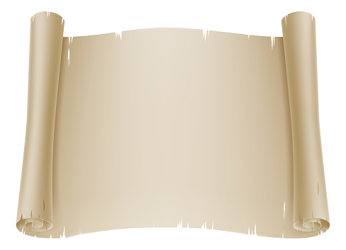 Paper Scroll Banner Parchment Background
