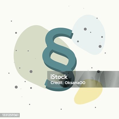 istock Paragfaph sign icon on multicolored background. 1331259361