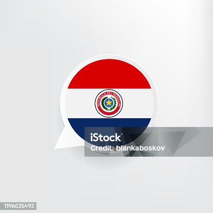 istock Paraguay Flag Speech Bubble 1196025492