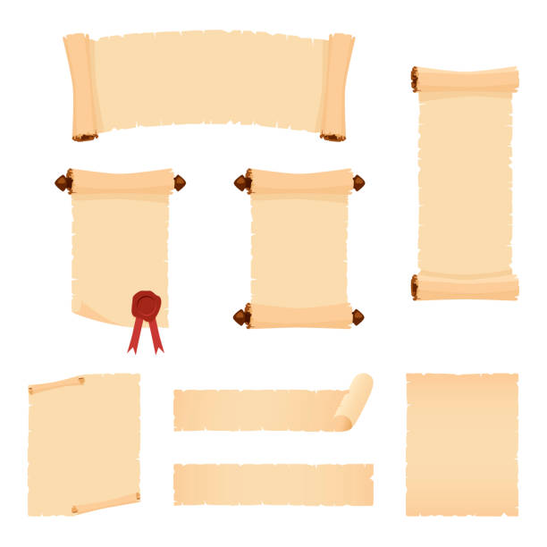 Best Papyrus Scroll Illustrations Royalty Free Vector