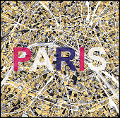 Paris city traffic structure,Art map