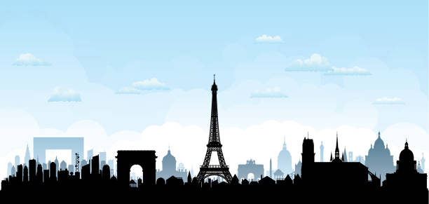 Paris (All Buildings Are Complete and Moveable) vector art illustration