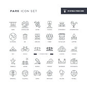 29 Park Icons - Editable Stroke - Easy to edit and customize - You can easily customize the stroke with