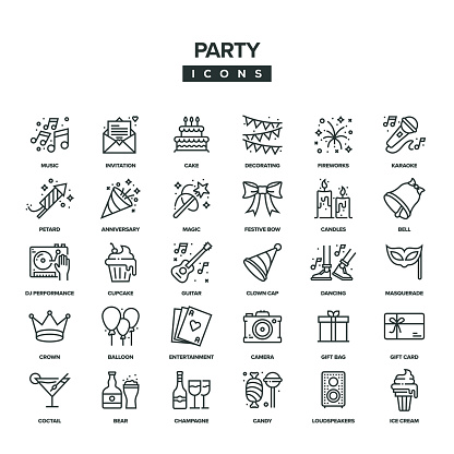 Party Line Icon Set