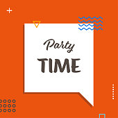 party-time-web-banner-vector-id1350827331