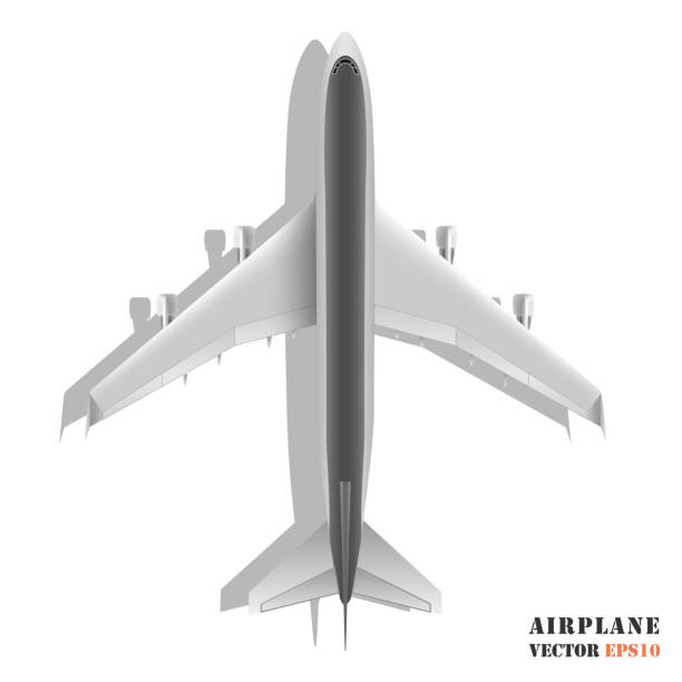 máy bay chở khách bị cô lập trên nền trắng - how to do model makeup hình minh họa sẵn có