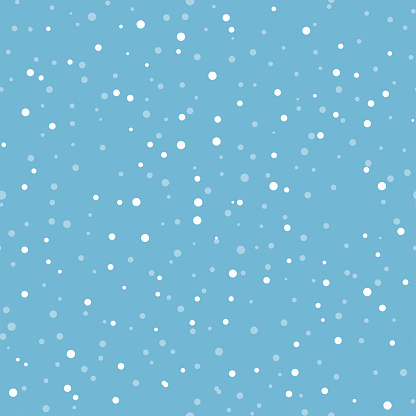 Pastel Colored Abstract Snowing Background - Pixel Perfect Seamless Pattern
