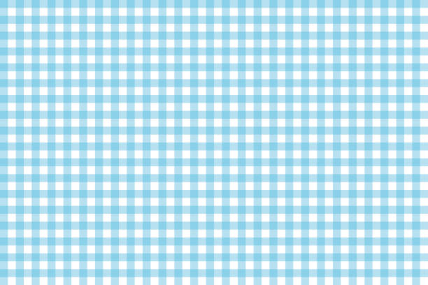 青い市松模様テーブル クロス、シームレスなパターン。ベクトルの図。 - テーブルクロス点のイラスト素材／クリップアート素材／マンガ素材／アイコン素材