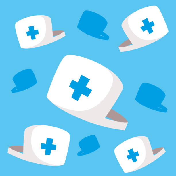 Nurse Cap Background Illustrations, Royalty-Free Vector Graphics & Clip