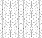 Pattern seamless abstract background black color and white line. Geometric line vector.