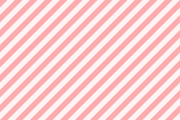 Pattern stripe seamless pink. Diagonal striped candy background vector. vector art illustration