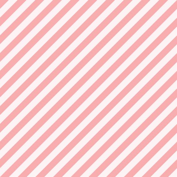 Pattern stripe seamless sweet pink two tone colors. Diagonal stripe abstract background vector. vector art illustration