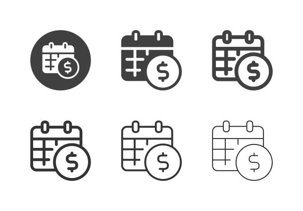 Payment Day Icons - Multi Series vector art illustration