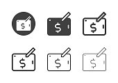 Payment on Tablet Icons Multi Series Vector EPS File.