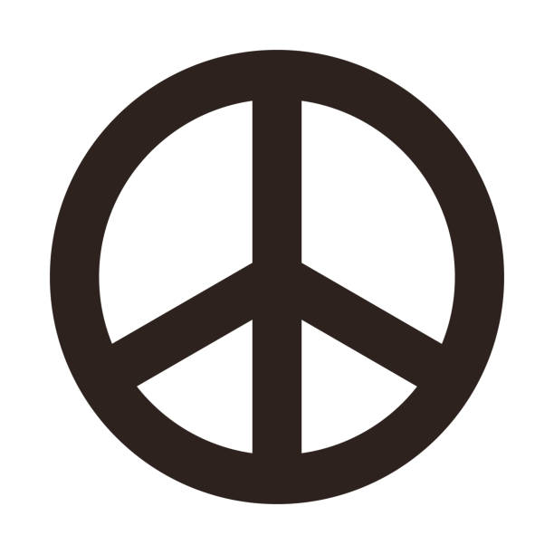 peace 팻말  - 평온 stock illustrations