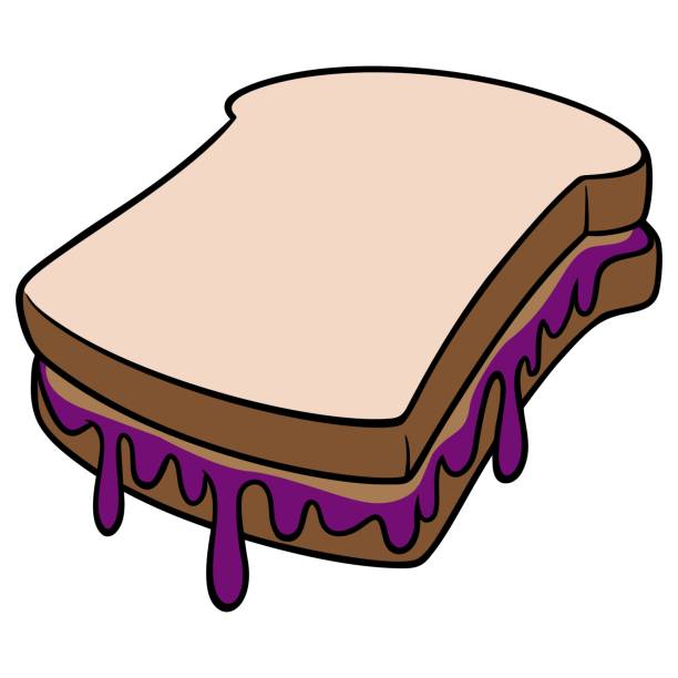 Peanut Butter And Jelly Sandwich Illustrations, Royalty ...