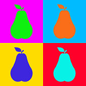 Pear and pop-art