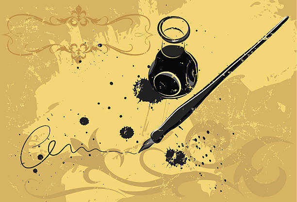 Pen and ink vector art illustration