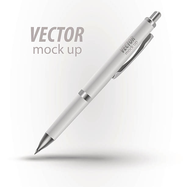 Pen, Pencil, Marker Of Corporate Identity And Branding Stationery Templates Pen, Pencil, Marker Set Of Corporate Identity And Branding Stationery Templates. Illustration Isolated On White Background. Mock Up Template Ready For Your Design. Vector illustration pen stock illustrations