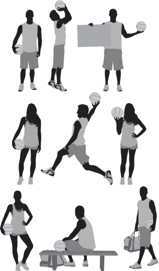 People playing basketballhttp://www.twodozendesign.info/i/1.png vector