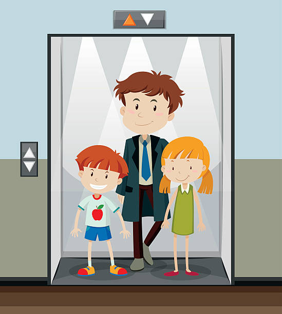 Boy In Elevator Illustrations, Royalty-Free Vector Graphics & Clip Art