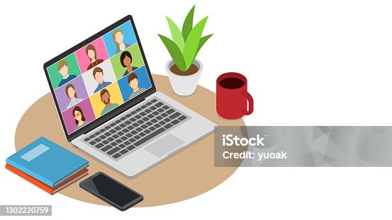 istock People video conference on laptop computer 1302220759