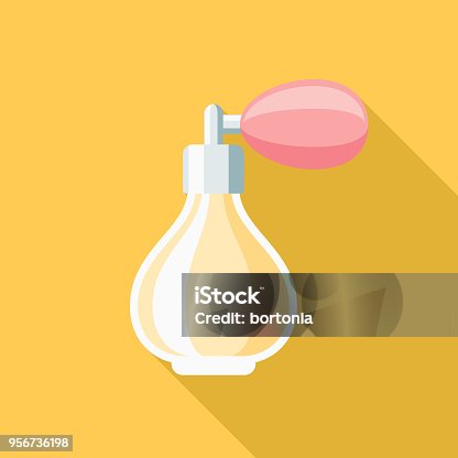 istock Perfume Flat Design Beauty Icon with Side Shadow 956736198