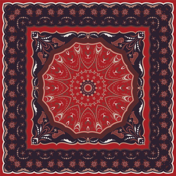 ペルシャ絨毯 イラスト素材 - iStock