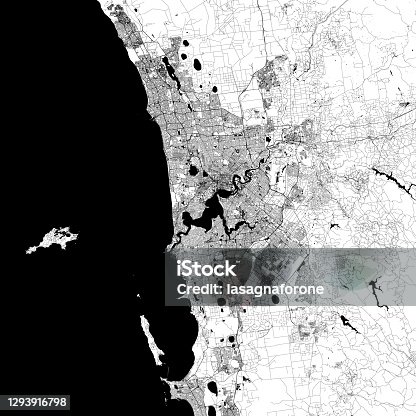 istock Perth, Australia Vector Map 1293916798