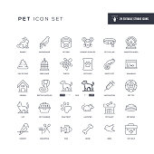 29 Pet Icons - Editable Stroke - Easy to edit and customize - You can easily customize the stroke with