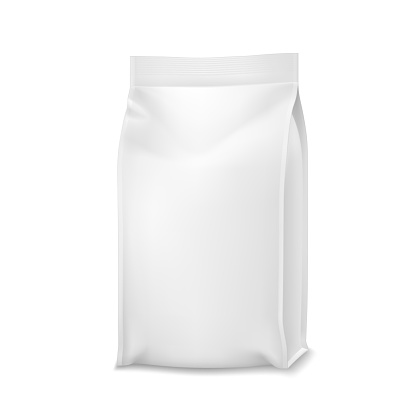 Pet Food Product Blank Paper Bag Package Vector