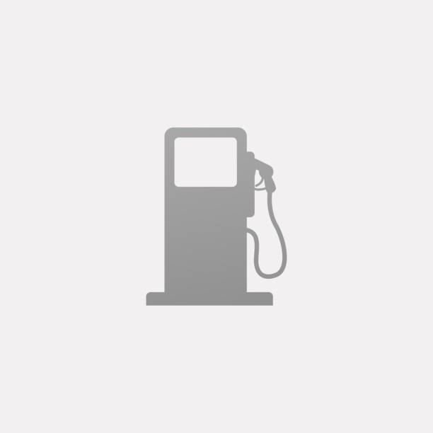 ilustraciones, imágenes clip art, dibujos animados e iconos de stock de icono vectorial de estación de gasolina isólado en fondo blanco. icono de la bomba de gas - gas pump