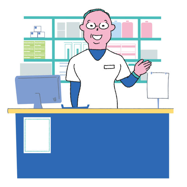 illustrations, cliparts, dessins animés et icônes de pharmacien - pilule du lendemain