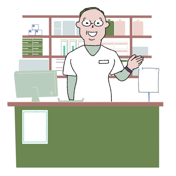 illustrations, cliparts, dessins animés et icônes de pharmacien - pilule du lendemain