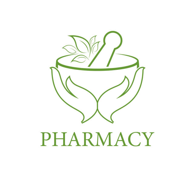pharmacy logo icon vector template vector art illustration